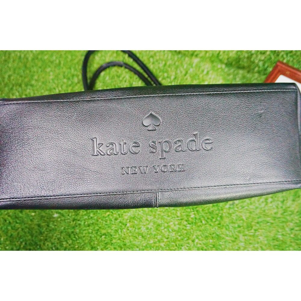 KATE SPADE Quinn Villabella Ave Black Leather Bag Purse - Picture 2 of 5